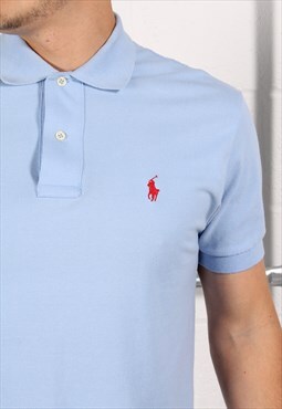 Vintage Polo Ralph Lauren Polo Shirt in Blue Small