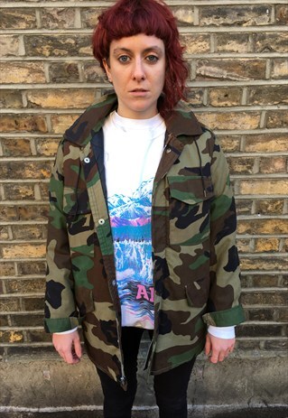 UNISEX VINTAGE PADDED CAMO JACKET