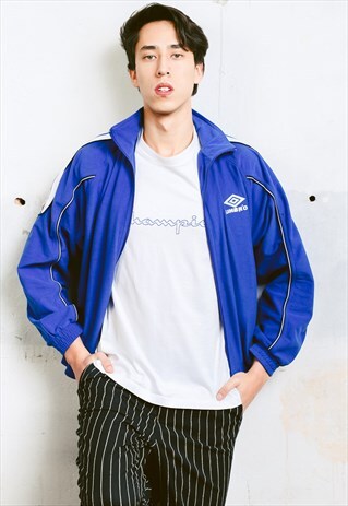 VINTAGE UMBRO VELVET TRACK JACKET
