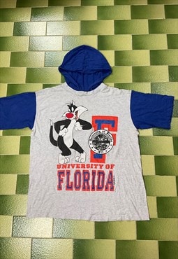 Vintage 1993 Warner Bros Sylvester UF Florida Hoodie T-Shirt