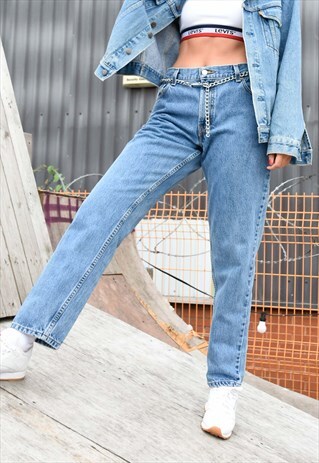 RELAXED TAPERED LEVI STRAUSS 550'S HIGH WAISTED MOM JEANS