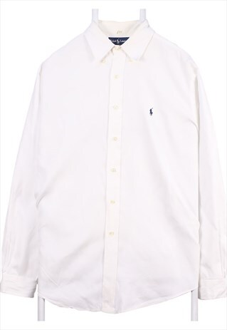 Vintage 90's Ralph Lauren Shirt Yarmouth Plain Long Sleeve