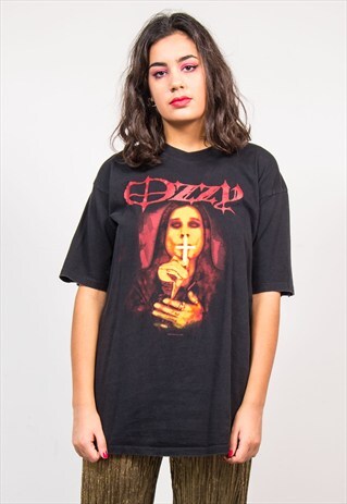 OZZY OSBOURNE 90'S BLACK GRUNGE ROCK T-SHIRT