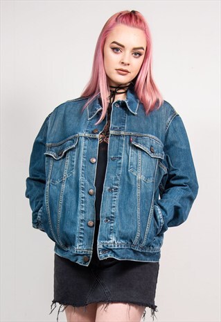 90'S VINTAGE DARK BLUE DENIM LEVI'S JACKET