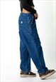 BLUE DENIM 90S CARHARTT  CARGO SKATER TROUSERS PANTS JEANS