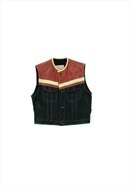90s Leather Waistcoat 