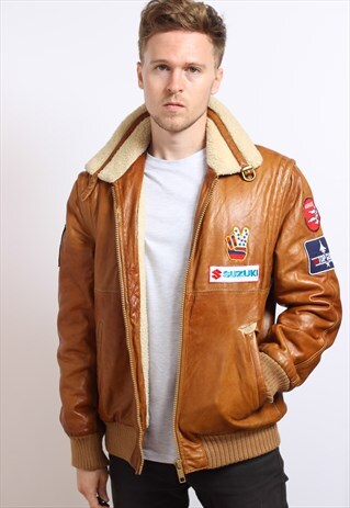 VINTAGE LEATHER SHEEPSKIN JACKET