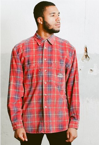 VINTAGE PLAID CORDUROY SHIRT