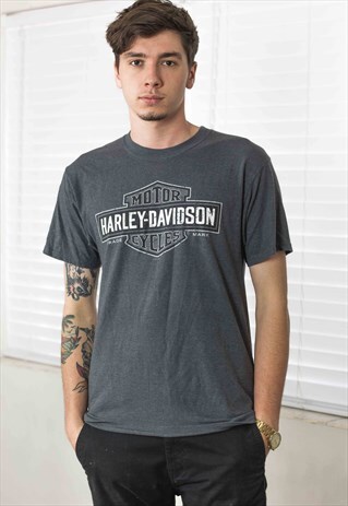 VINTAGE HALREY DAVIDSON T-SHIRT LOGO 90S M 7.5