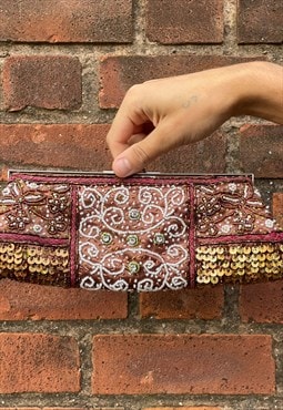 Beaded Boho Vintage Clutch