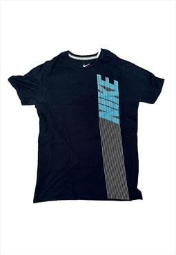 Vintage Nike Black Block Capital Spellout T-shirt