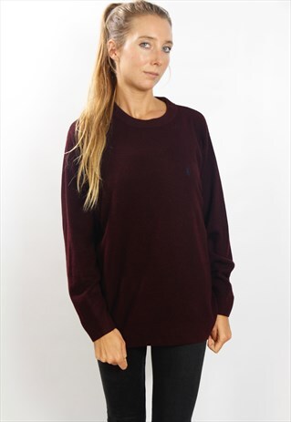 CASHMERE SWEATER / BORDEAUX JUMPER / RALPH LAUREN JUMPER
