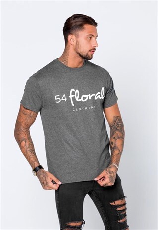 LARGE GRAPHIC T-SHIRT - HEATHER CHARCOAL GREY