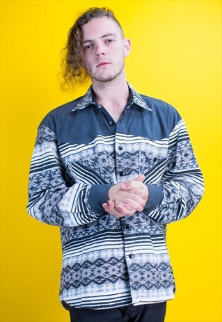 VINTAGE STRIPED AZTEC SHIRT