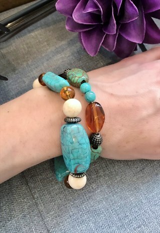 BOHO BEADED STRETCH BRACELETS
