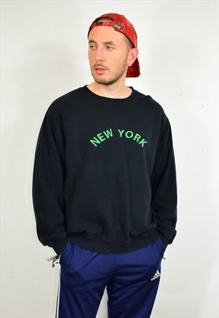 VINTAGE NEW YORK EMBROIDERED SOUVENIR SWEATER