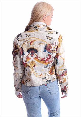 VINTAGE JUST CAVALLI FLORAL BLAZER JACKET
