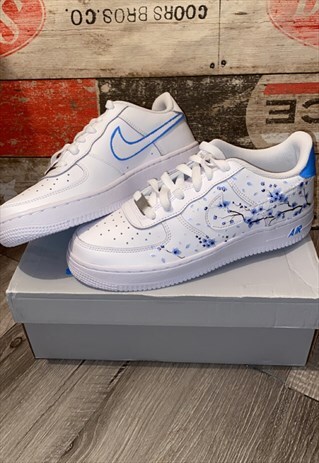 NIKE CUSTOM NIKE AIR FORCE 1 - BLUE BLOSSOM