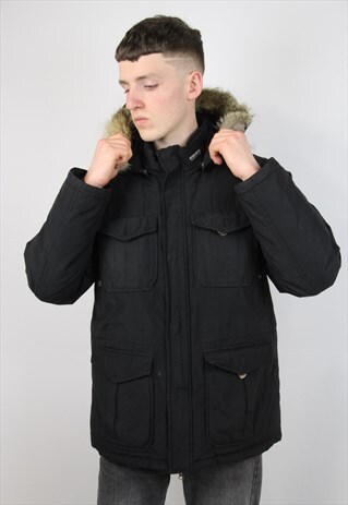 VINTAGE WOOLRICH BLACK PADDED JACKET