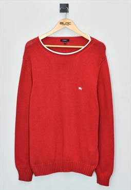 Vintage  Burberry Sweater Red XLarge