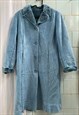 VINTAGE Y2K 00S MOD EMBROIDERED FLORAL FAUX FUR COAT 