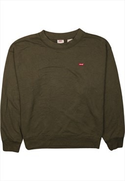 Vintage 90's Levi's Sweatshirt Heavyweight Crew Neck Green