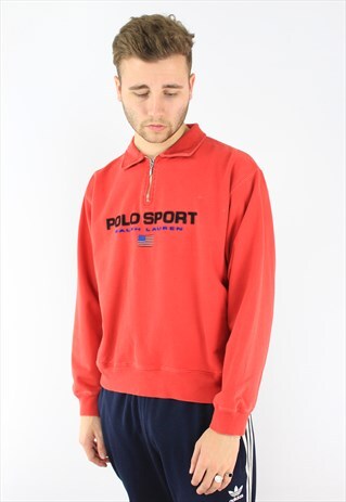 RALPH LAUREN POLO SPORT 1/4 ZIP SWEATSHIRT