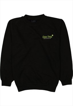 Vintage 90's Uneek Sweatshirt Crew Neck Black Medium