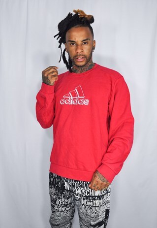 ADIDAS EMBROIDED VINTAGE SWEATSHIRT