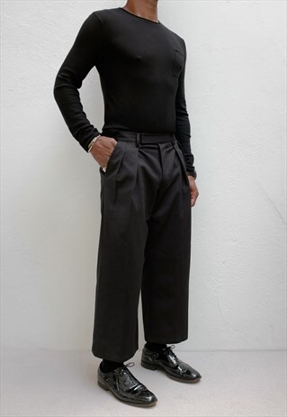 THOMAS 3/4 LENGTH WIDE TROUSERS