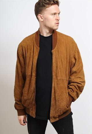 VINTAGE SUEDE BOMBER JACKET