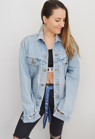 90'S LEE VINTAGE DISTRESSED DENIM JACKET