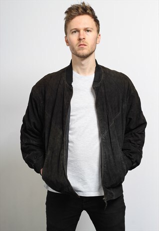 VINTAGE SUEDE BOMBER JACKET