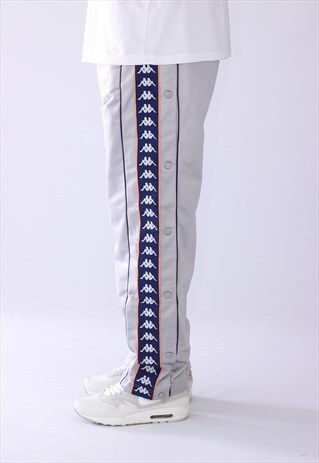 VINTAGE MENS KAPPA STRIPES MENS TRACK SUIT SPORT PANTS