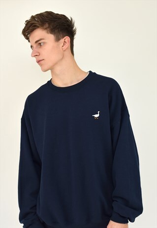 G&G UNISEX NAVY GOOSE SWEAT