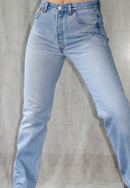 Premium 90's Light Blue 501 Straight Leg Levi Jeans