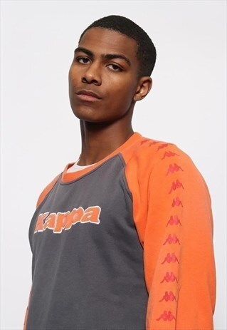 kappa sweatshirt orange