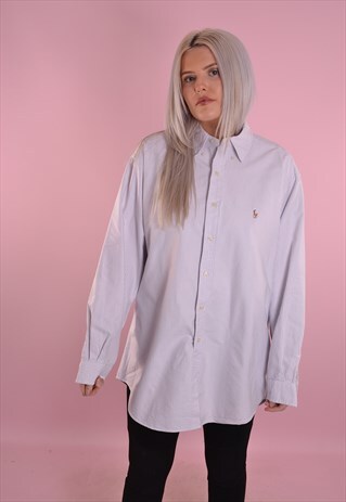 RALPH LAUREN STRIPED OVERSIZED SHIRT GRL665