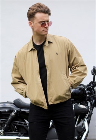 RALPH LAUREN USA CAMEL VINTAGE HARRINGTON JACKET