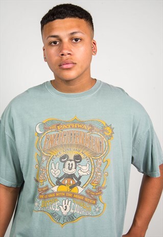 VINTAGE DISNEY T-SHIRT MICKEY MOUSE PRINT
