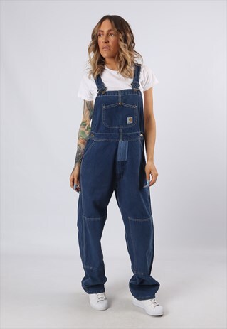DENIM DUNGAREES CARHARTT WIDE LEG UK 12 (55D)