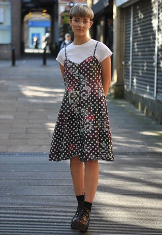 VINTAGE 90S POLKA DOT PLAYSUIT
