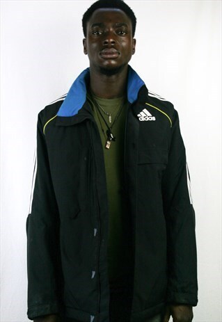MENS VINTAGE ADIDAS JACKET COAT MEDIUM URBAN CASUAL 90'S