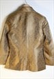 VINTAGE JAPANESE ELEGANT GOLDEN BLAZER JACKET