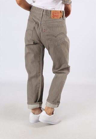 LEVIS 501'S DENIM JEANS BOYFRIEND HIGH WAISTED 10 - 12 (H83D