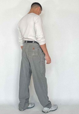 Vintage Carhartt Carpenter Pants Men's Grey