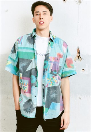 VINTAGE 90S PATTERNED SHIRT