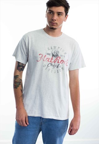 VINTAGE CHAMPION T-SHIRT LOGO 90S L 7.3