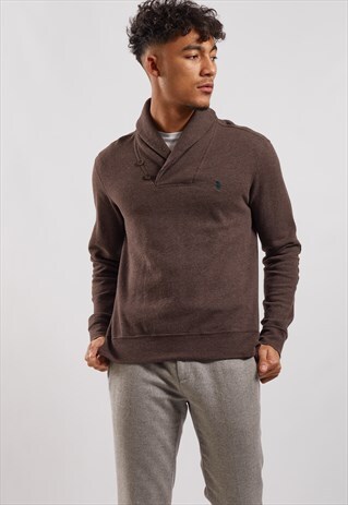 VINTAGE RALPH LAUREN BUTTON UP SWEATSHIRT