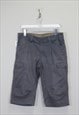 Vintage Unbranded cargo shorts in grey. Best fits W38